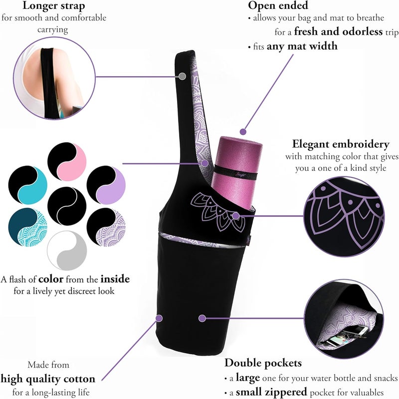 Zenifit Yoga Mat Bag – Versatile Yoga Bag with Mat Straps & Storage Pockets, Holds Yoga & Pilates Mats, Lightweight & Durable - Image 5